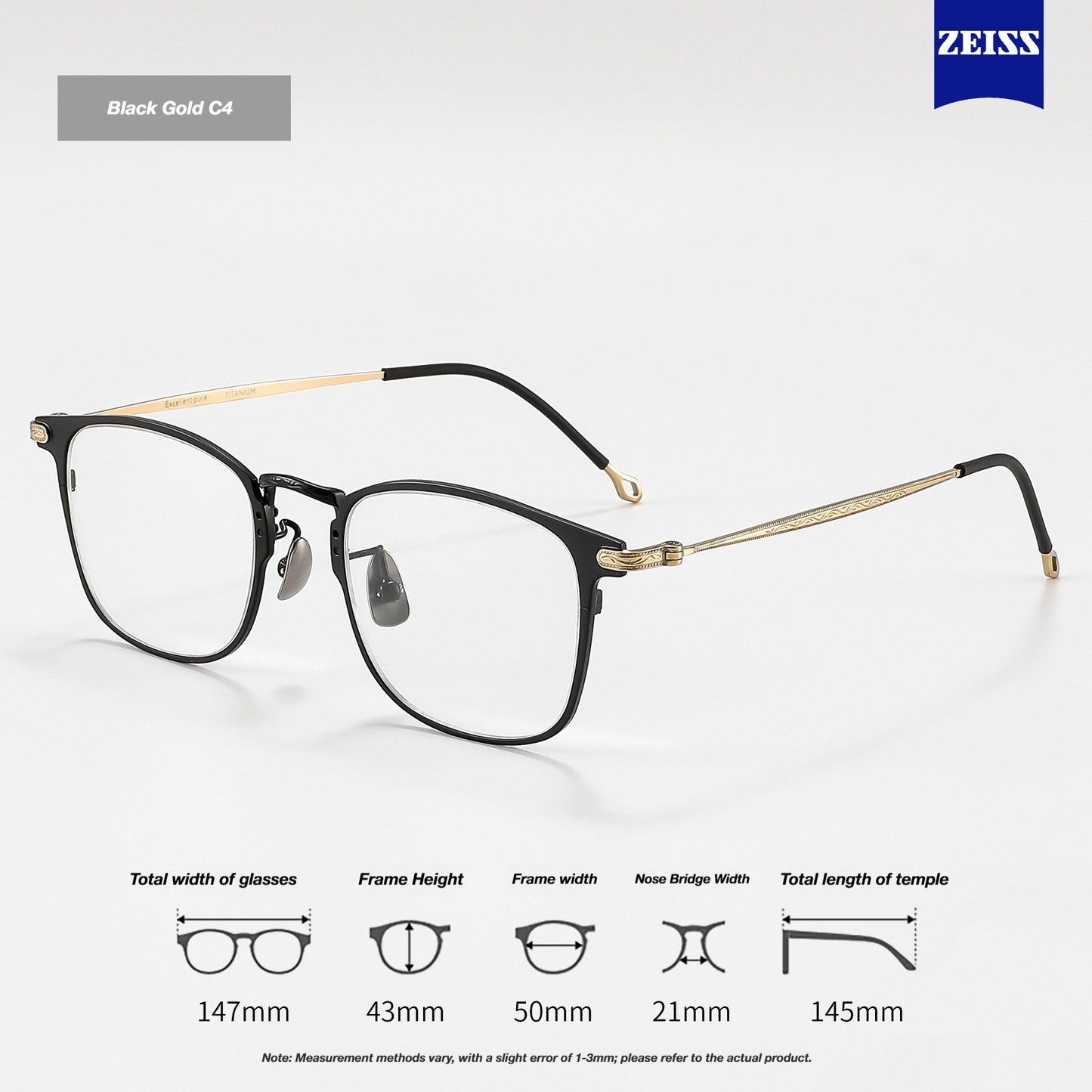 Pure titanium retro-style large-face glasses frame, all-titanium ultralight glasses frame, KE911 anti-blue light glasses for men, wholesale.