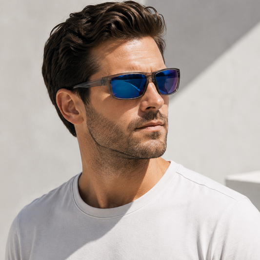 3428 Polarized Coated Cycling Sunglasses, Square Frame, European and American Style, Sports, UV Protection, Trendy Outdoor