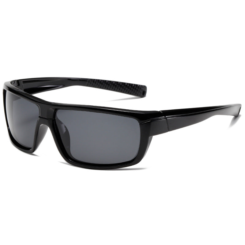 3428 Polarized Coated Cycling Sunglasses, Square Frame, European and American Style, Sports, UV Protection, Trendy Outdoor