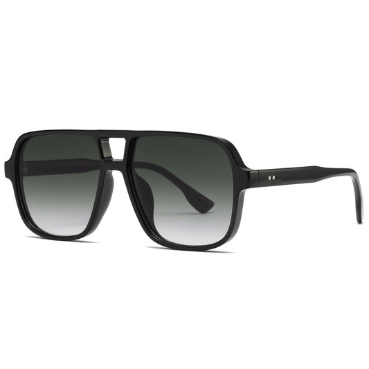 3452 Square Double Bridge Sunglasses – Classic Retro Aviator Style UV400 for Men & Women