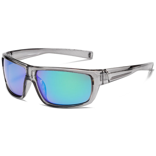 3428 Polarized Coated Cycling Sunglasses, Square Frame, European and American Style, Sports, UV Protection, Trendy Outdoor