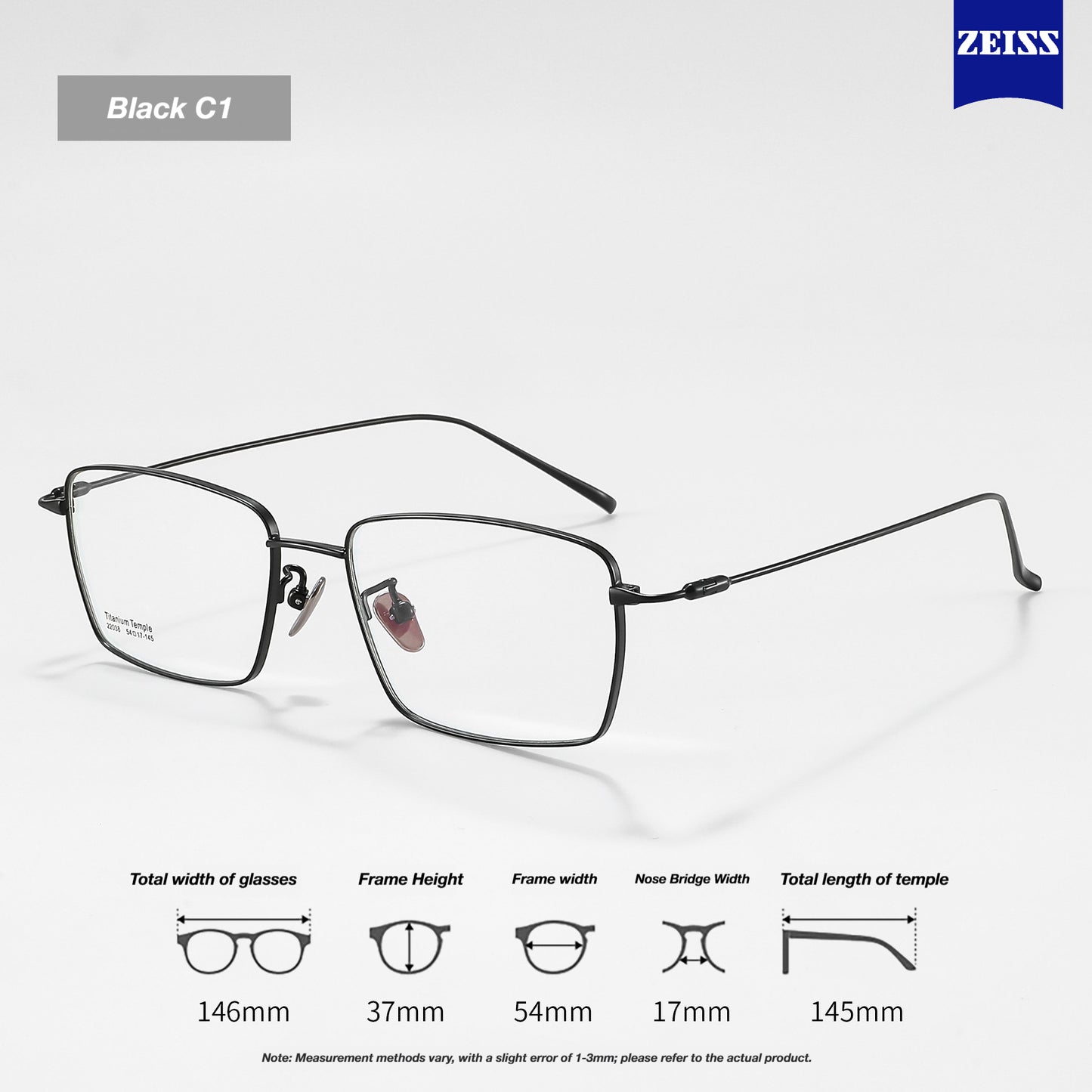 Business eyeglass frames, pure titanium, ultralight gold wire, men's glasses, 22038, Danyang retro square frame, prescription glasses frames, women's wholesale.